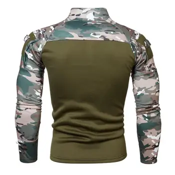 Yeni Taktik Savaş Gömlek Erkekler Askeri Üniforma Kamuflaj hoodie Ordu Giyim Camo Koşu Kazak uzun kollu