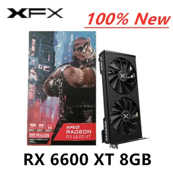 Yeni XFX RX 6600 XT 6600XT 8GB 6500 XT Grafik Kartı GPU Radeon RX6600 RX6650XT GDDR6 Kartları masaüstü bilgisayar AMD pc bilgisayar Oyun