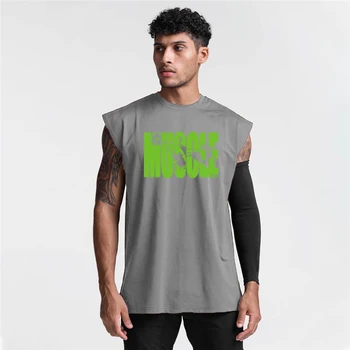 Yeni Yaz Spor Yelek Erkekler Örgü Spor Giyim Vücut Geliştirme Stringer Tankı Üstleri Kas Çocuklar Kolsuz T Shirt Erkek spor formaları