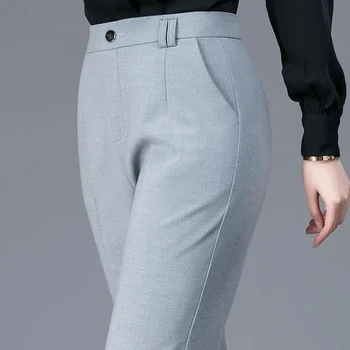 Yeni Zarif Ince Iş Elbisesi kalem pantolon Kadınlar Için Klasik Yüksek Bel Iş Düz Pantolon Foramal Siyah OL Offive Pantolon