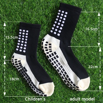 Yeni çocuk nefes spor futbol çorapları kare silikon kaymaz kavrama futbolcu çorapları