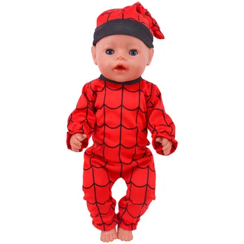 Yeniden doğmuş oyuncak bebek giysileri El Yapımı Pijama Sevimli İnek Desen Tulum 43 cm Bebek Dünyaya Bebek ve 18 İnç AG Bebekler Bizim Nesil Oyuncaklar Hediye