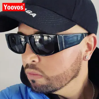 Yoovos Vintage Güneş Gözlüğü Erkekler İçin Yeni Y2K Tasarımcı Güneş Gözlüğü Kadın Klasik Lüks Kare Gafas Retro Oculos De Sol Masculino