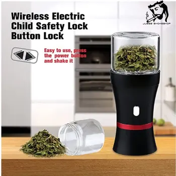 YUSES ' SMOKESHOP Ev LTQ Elektrikli Tütün Değirmeni Kuru Ot Depolama Kavanoz Hediye Kutusu ile Bitkisel Baharat Kırıcı Gadgets Erkekler için