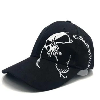 Yüksek Kaliteli Unisex Pamuk Açık beyzbol şapkası Kafatası Nakış Snapback Moda spor şapkaları Erkekler ve Kadınlar İçin Kap