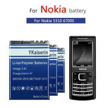 Yüksek Kapasiteli Pil BL - 5C BL-5CA BL-4CT BL-5CT BP-6X Batterij Nokia Bl 5C 5CB 5CA 5CT 4CT BP 6X Piller + İzleme Kodu