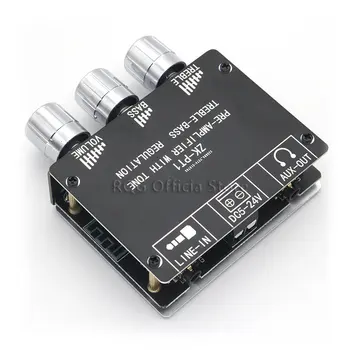 ZK-PT1 Bluetooth 5.0 Ses Alıcısı Dekoder Stereo Ton Kurulu Ses Denetleyicisi Tiz Bas Ton preamp Amp Topuzu Amplifikatör