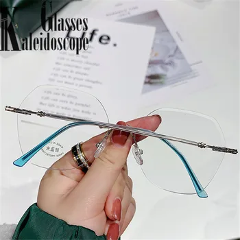 Çerçevesiz Bitmiş Miyopi Gözlük Kadın Erkek Optik Bilgisayar Miyop Gözlük Reçete Gözlük Diopters - 1.0 1.5 ila-4