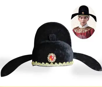 Çin Antik Kostüm Şapka Üç Krallık Headdress Hanfu Çünkü Prop Şapka Antik Resmi Şapka Çin Geleneksel Şapka Hediye Erkekler İçin