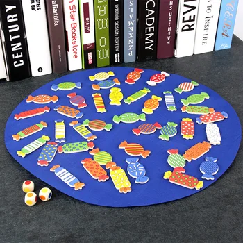 Çocuk Ahşap Oyuncak Masa Oyunları Şeker Şekiller Bellek Eğitim Anaokulları Eğitici Oyuncaklar Çocuklar için