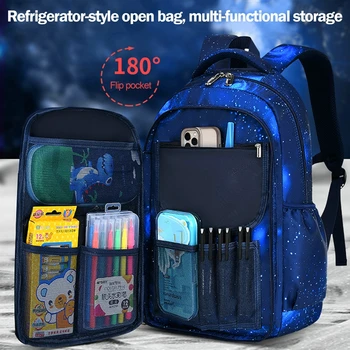 Çocuk Okul Çantaları Su Geçirmez Sırt Çantaları Yan Açılış Çocuk okul sırt çantası Okul çantası Çocuklar İçin İlköğretim Okulu
