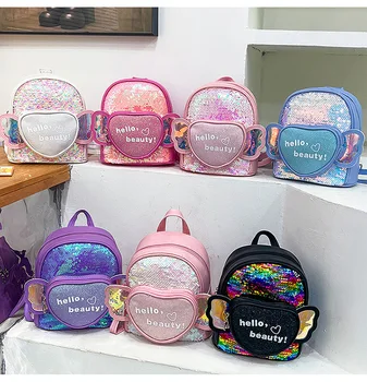 Çocuklar Mini Sırt Çantası Çanta Sevimli Okul Çantaları Kızlar için Deri Sırt Çantaları Kawaii Bebek okul sırt çantası Mochilas