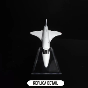 Ölçek 1: 400 Metal Uçak Çoğaltma 15 cm Air France Concorde Modeli Havacılık Diecast Koleksiyon Minyatür Süs