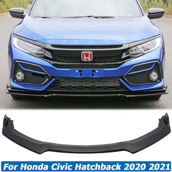 Ön TAMPON altı spoyler Honda Civic Hatchback 2020 2021 Yan Bölücülerin Saptırıcı Muhafızları Vücut Kiti Koruma Araba Aksesuarları