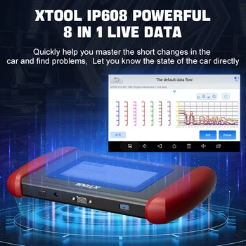 Ücretsiz Kargo XTOOL Inplus IP608 Tüm Sistem Teşhis Araçları 9 Sıfırlama Fonksiyonu Android 10 OBD2 Tarayıcı CANFD Ömür Boyu Ücretsiz Güncelleme