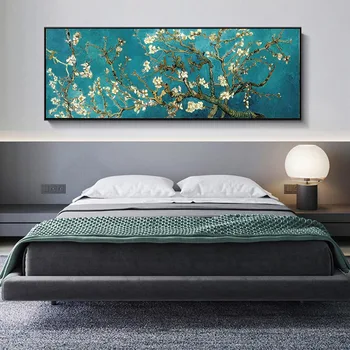Ünlü Resim Van Gogh Yıldızlı Gece Tuval Baskı Posterler ve Baskılar Empresyonist Sanat Resimleri Modern Cuadros Ev Dekor