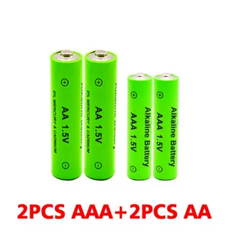 Şarj edilebilir AA + AAA Alkalin Piller AA 1.5 V 3800mAh/1.5 V AAA 3000mah El Feneri Oyuncaklar İzle MP3 Çalar Değiştirin Ni-Mh Pil