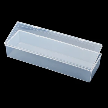 Şeffaf Plastik Uzun Kare kutu Depolama Koleksiyonları Ürün ambalaj kutusu Soyunma Durumda Mini Kasa Boyutu 25.3 * 8 * 5cm