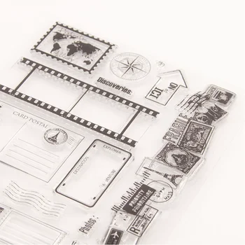 Şeffaf Pullar Yeni Seyahat işareti 2020 Kauçuk Silikon Conta DIY Scrapbooking Kart Yapımı Albümü Dekorasyon El Sanatları