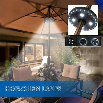 Şemsiye Süper Parlak 28 LED lamba ışığı Çadır kamp ışığı çim lambası Su Geçirmez Bahçe Dış Aydınlatma 4.5 V 0.5 W 100lum Şemsiye